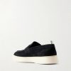 Frame 001 Suede Penny Loafers - BK Frame 001 Suede Penny Loafers - BK