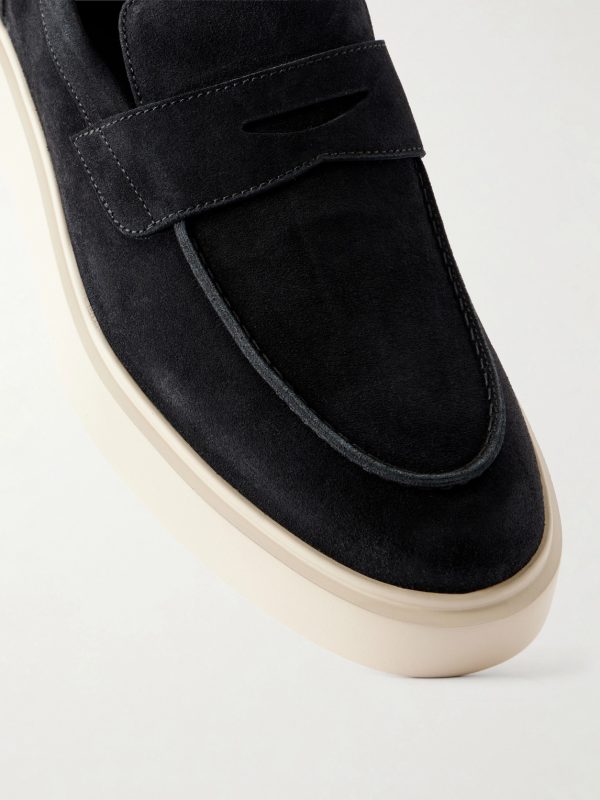 Frame 001 Suede Penny Loafers - CU Frame 001 Suede Penny Loafers - CU