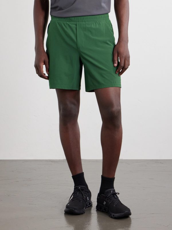 License to Train Straight-Leg 7" Mesh-Trimmed Recycled-Shell Shorts - FR License to Train Straight-Leg 7" Mesh-Trimmed Recycled-Shell Shorts - FR