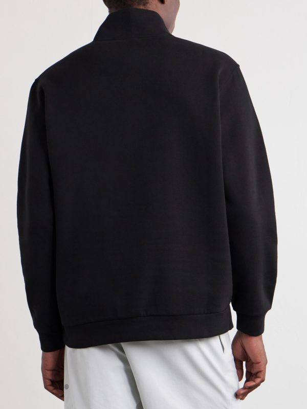 Steady State Cotton-Blend Jersey Half-Zip Sweatshirt - BK Steady State Cotton-Blend Jersey Half-Zip Sweatshirt - BK