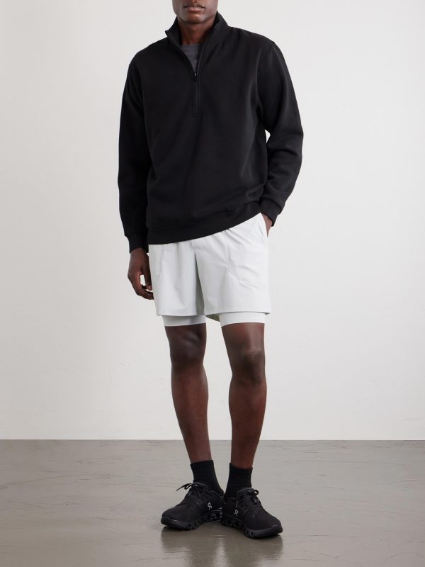 Steady State Cotton-Blend Jersey Half-Zip Sweatshirt - OU Steady State Cotton-Blend Jersey Half-Zip Sweatshirt - OU