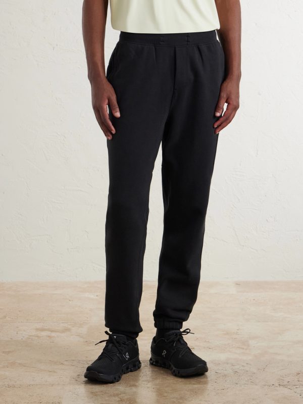 Tapered Cotton-Blend Jersey Sweatpants - FR Tapered Cotton-Blend Jersey Sweatpants - FR