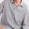 Executive Checked Cotton-Blend Poplin Shirt - CU Executive Checked Cotton-Blend Poplin Shirt - CU
