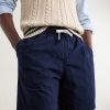 Straight-Leg Cotton Drawstring Shorts - E1 Straight-Leg Cotton Drawstring Shorts - E1