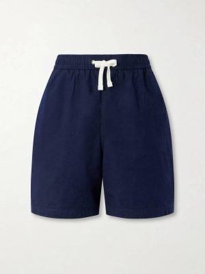 Straight-Leg Cotton Drawstring Shorts Straight-Leg Cotton Drawstring Shorts