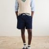 Straight-Leg Cotton Drawstring Shorts - OU Straight-Leg Cotton Drawstring Shorts - OU
