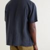 Camp-Collar Linen Shirt - BK Camp-Collar Linen Shirt - BK