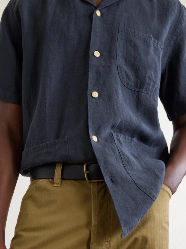 Camp-Collar Linen Shirt - E1 Camp-Collar Linen Shirt - E1