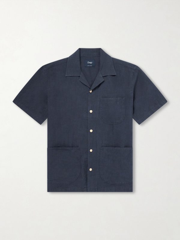 Camp-Collar Linen Shirt Camp-Collar Linen Shirt