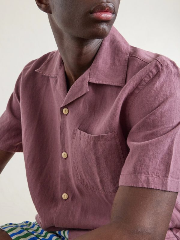 Camp-Collar Linen Shirt - E1 Camp-Collar Linen Shirt - E1