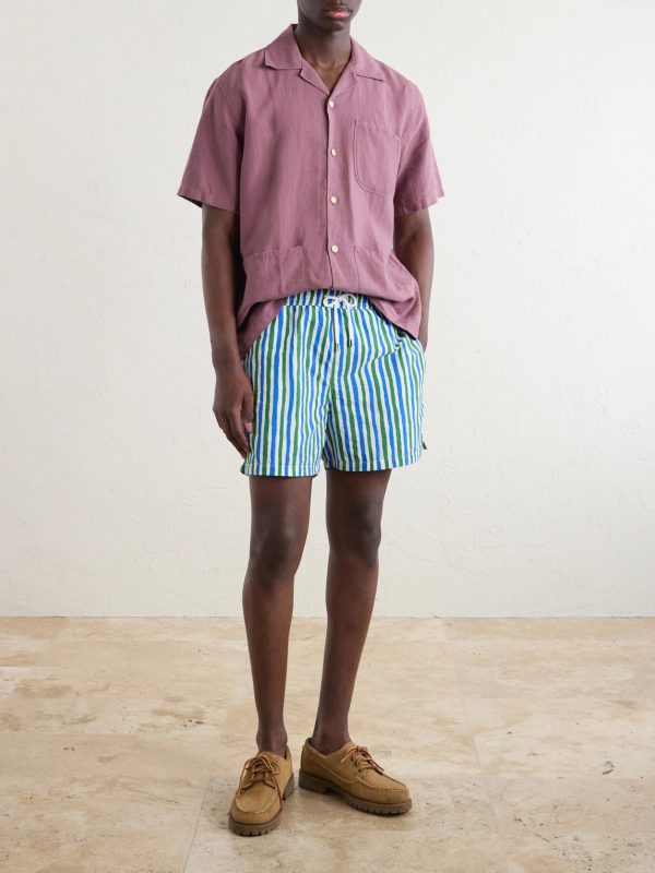 Camp-Collar Linen Shirt - OU Camp-Collar Linen Shirt - OU