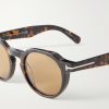 Thomas-02 Round-Frame Acetate Sunglasses - CU Thomas-02 Round-Frame Acetate Sunglasses - CU