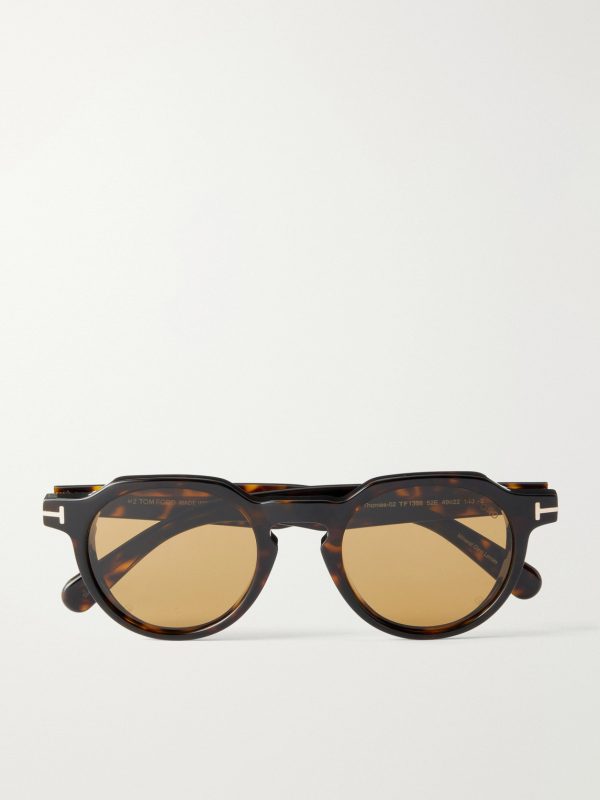 Thomas-02 Round-Frame Acetate Sunglasses Thomas-02 Round-Frame Acetate Sunglasses