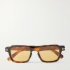 Ezra-02 Square-Frame Tortoiseshell Acetate Sunglasses Ezra-02 Square-Frame Tortoiseshell Acetate Sunglasses