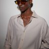 Ezra-02 Square-Frame Tortoiseshell Acetate Sunglasses - OU Ezra-02 Square-Frame Tortoiseshell Acetate Sunglasses - OU