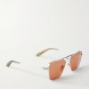 + Nick Fouquet Nellcôte Square Frame Metal Sunglasses - FR + Nick Fouquet Nellcôte Square Frame Metal Sunglasses - FR