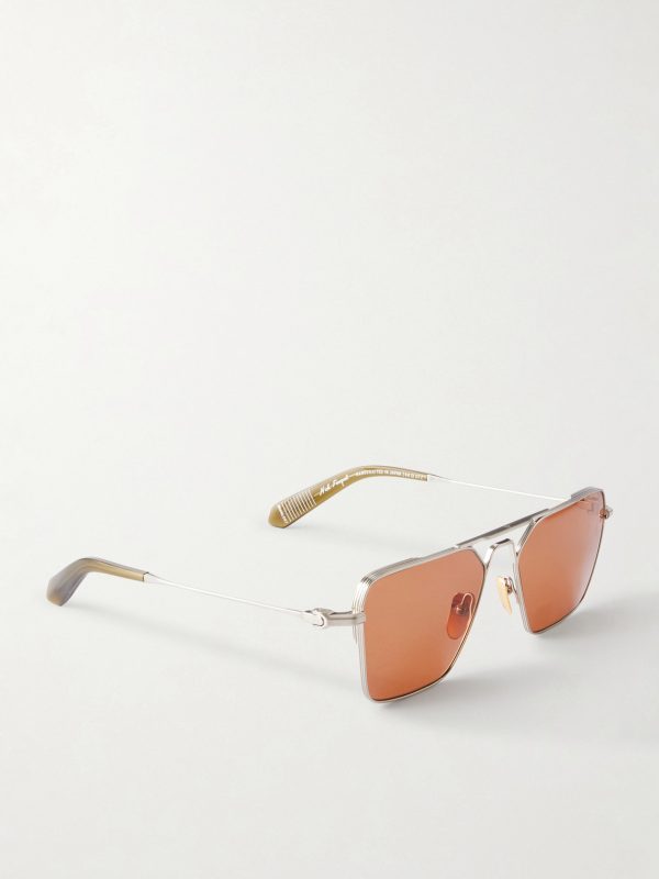 + Nick Fouquet Nellcôte Square Frame Metal Sunglasses - FR + Nick Fouquet Nellcôte Square Frame Metal Sunglasses - FR