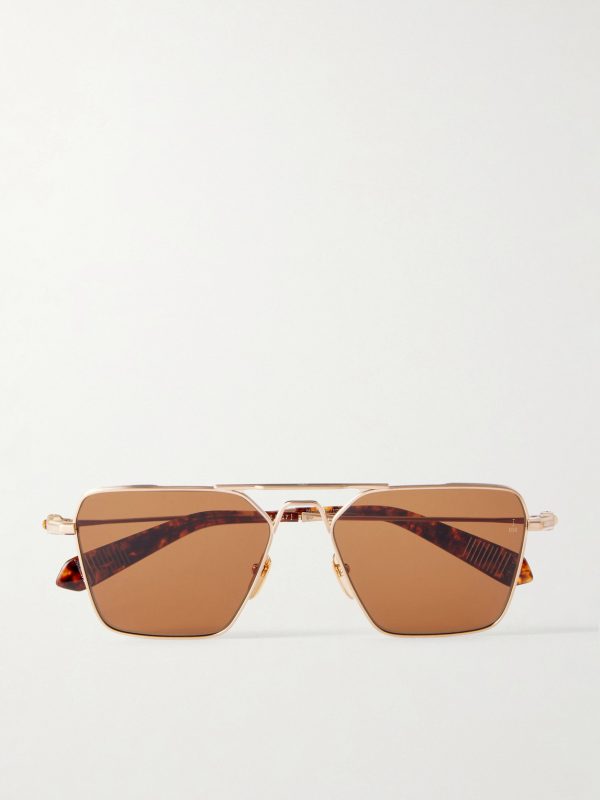 + Nick Fouquet Nellcôte Square Frame Metal Sunglasses