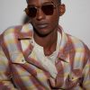 + Nick Fouquet Nellcôte Square Frame Metal Sunglasses - OU