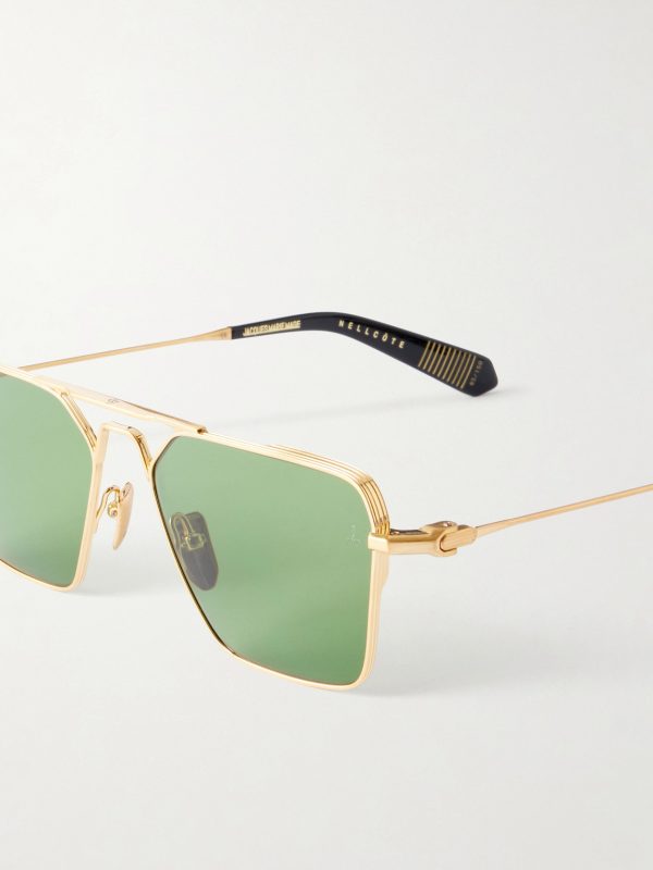 + Nick Fouquet Nellcôte Square Frame Metal Sunglasses - CU + Nick Fouquet Nellcôte Square Frame Metal Sunglasses - CU