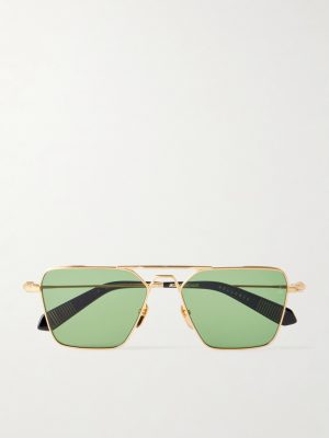 + Nick Fouquet Nellcôte Square Frame Metal Sunglasses + Nick Fouquet Nellcôte Square Frame Metal Sunglasses
