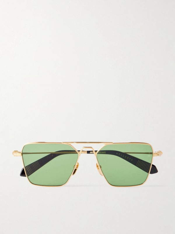 + Nick Fouquet Nellcôte Square Frame Metal Sunglasses + Nick Fouquet Nellcôte Square Frame Metal Sunglasses
