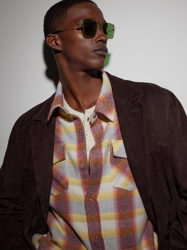 + Nick Fouquet Nellcôte Square Frame Metal Sunglasses - OU + Nick Fouquet Nellcôte Square Frame Metal Sunglasses - OU