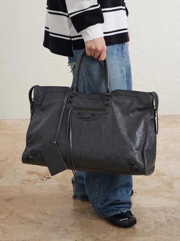 Le City Travel Arena Textured-Leather Tote Bag - CU Le City Travel Arena Textured-Leather Tote Bag - CU