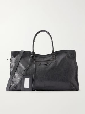 Le City Travel Arena Textured-Leather Tote Bag