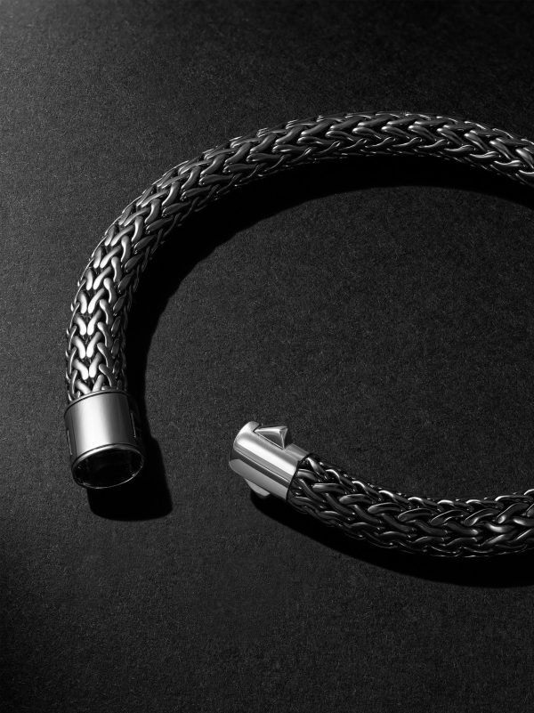 Icon Rhodium-Plated Sterling Silver Bracelet - BK Icon Rhodium-Plated Sterling Silver Bracelet - BK