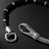 Heishi Sterling Silver and Onyx Beaded Bracelet - BK