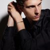 Heishi Sterling Silver and Onyx Beaded Bracelet - FR