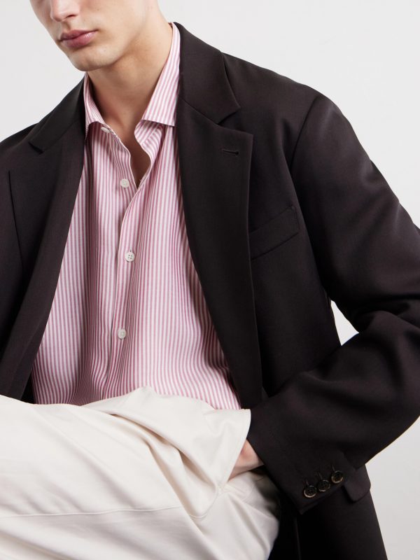 Striped Silk Shirt - E1 Striped Silk Shirt - E1