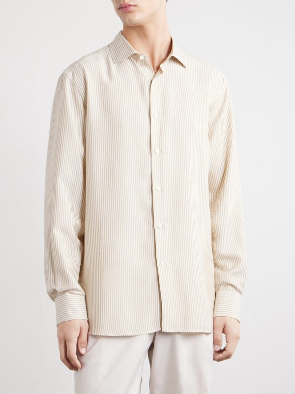 Striped Silk Shirt - FR