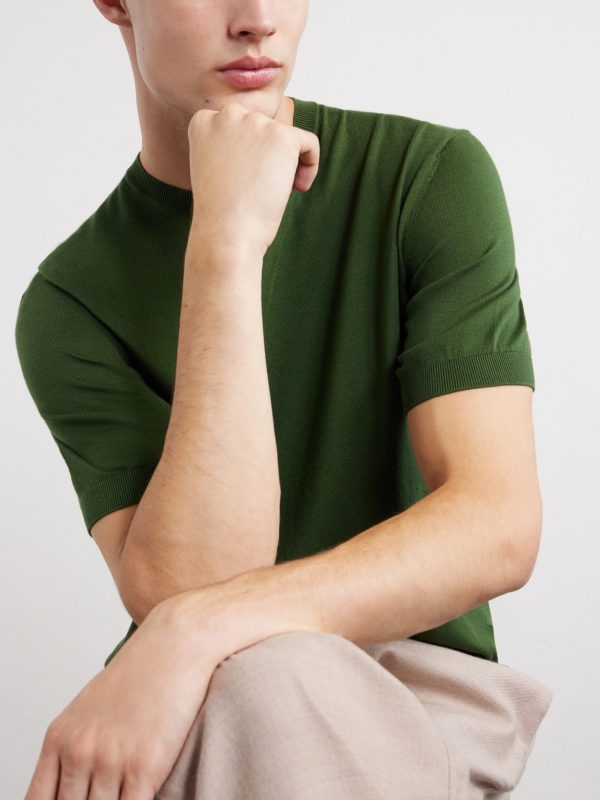 Knitted Cotton T-Shirt - CU