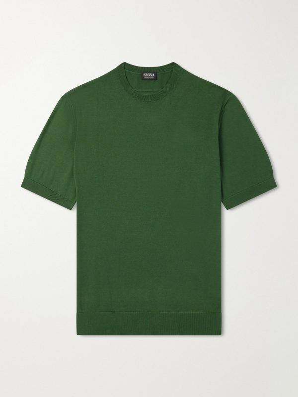 Knitted Cotton T-Shirt
