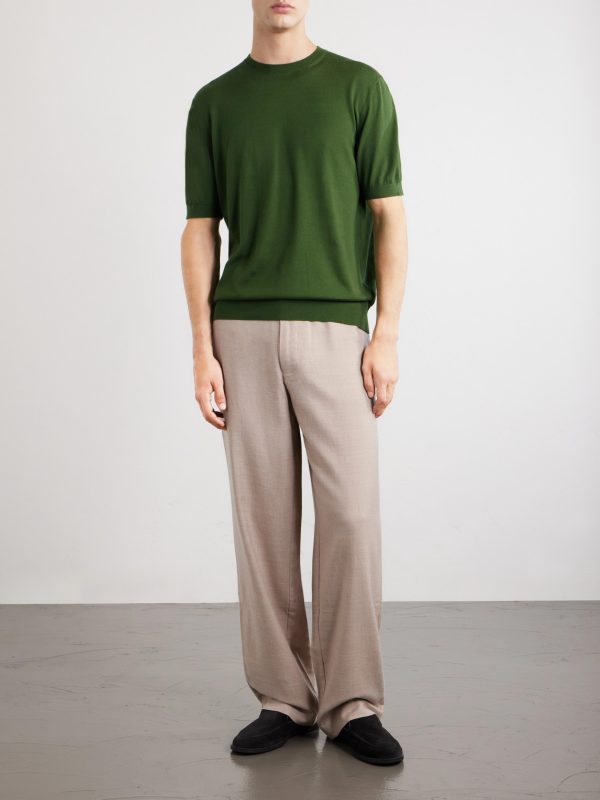 Knitted Cotton T-Shirt - OU