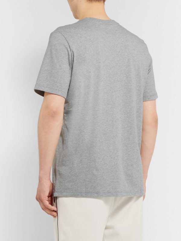 Trefoil Essentials Mélange Cotton-Jersey T-Shirt - BK Trefoil Essentials Mélange Cotton-Jersey T-Shirt - BK