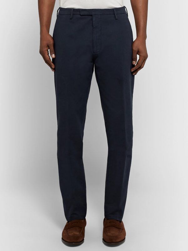 Tapered Stretch-Cotton Ottoman Trousers - FR Tapered Stretch-Cotton Ottoman Trousers - FR