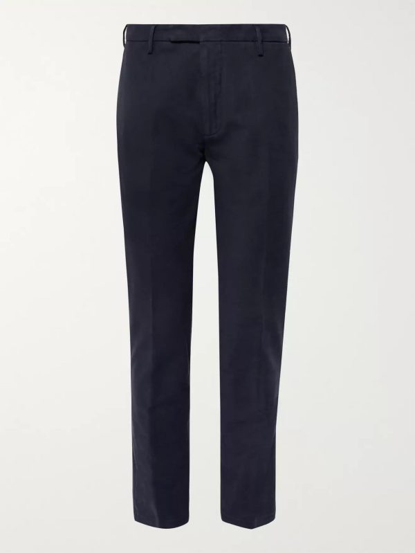 Tapered Stretch-Cotton Ottoman Trousers Tapered Stretch-Cotton Ottoman Trousers
