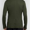 Dark-Green Slim-Fit Unstructured Cotton Blazer - BK Dark-Green Slim-Fit Unstructured Cotton Blazer - BK