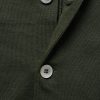 Dark-Green Slim-Fit Unstructured Cotton Blazer - E2 Dark-Green Slim-Fit Unstructured Cotton Blazer - E2
