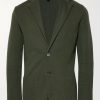 Dark-Green Slim-Fit Unstructured Cotton Blazer Dark-Green Slim-Fit Unstructured Cotton Blazer