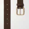 3.5cm Dark-Brown Suede Belt - E1 3.5cm Dark-Brown Suede Belt - E1