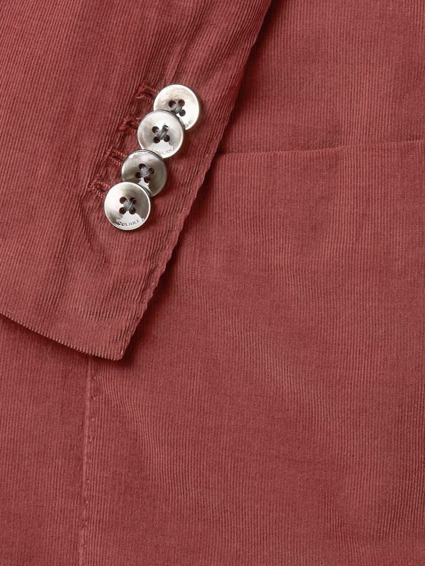 Brick Slim-Fit Unstructured Cotton-Corduroy Blazer - CU Brick Slim-Fit Unstructured Cotton-Corduroy Blazer - CU
