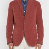 Brick Slim-Fit Unstructured Cotton-Corduroy Blazer - FR Brick Slim-Fit Unstructured Cotton-Corduroy Blazer - FR