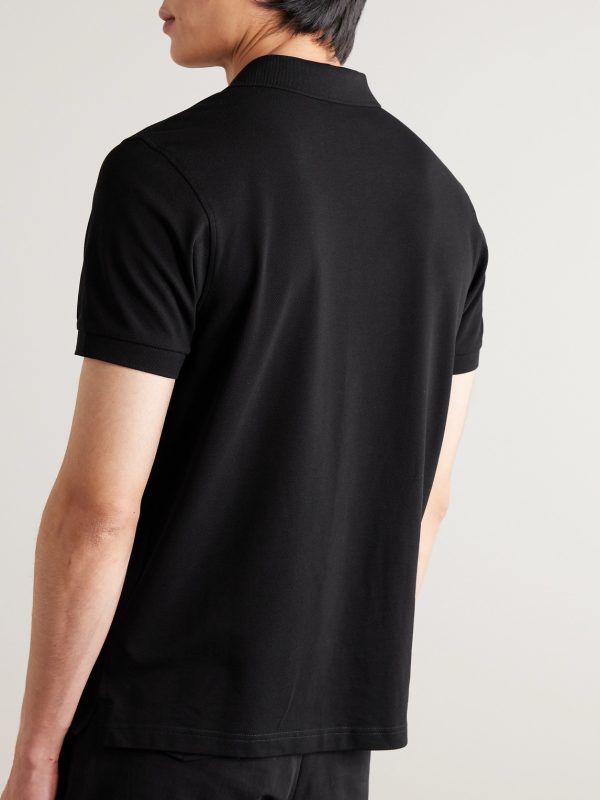 Cotton-Piqué Polo Shirt - BK