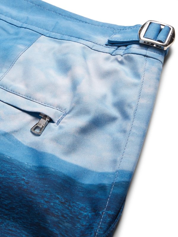 Bulldog Straight-Leg Mid-Length Printed Swim Shorts - CU Bulldog Straight-Leg Mid-Length Printed Swim Shorts - CU