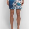 Bulldog Straight-Leg Mid-Length Printed Swim Shorts - FR Bulldog Straight-Leg Mid-Length Printed Swim Shorts - FR