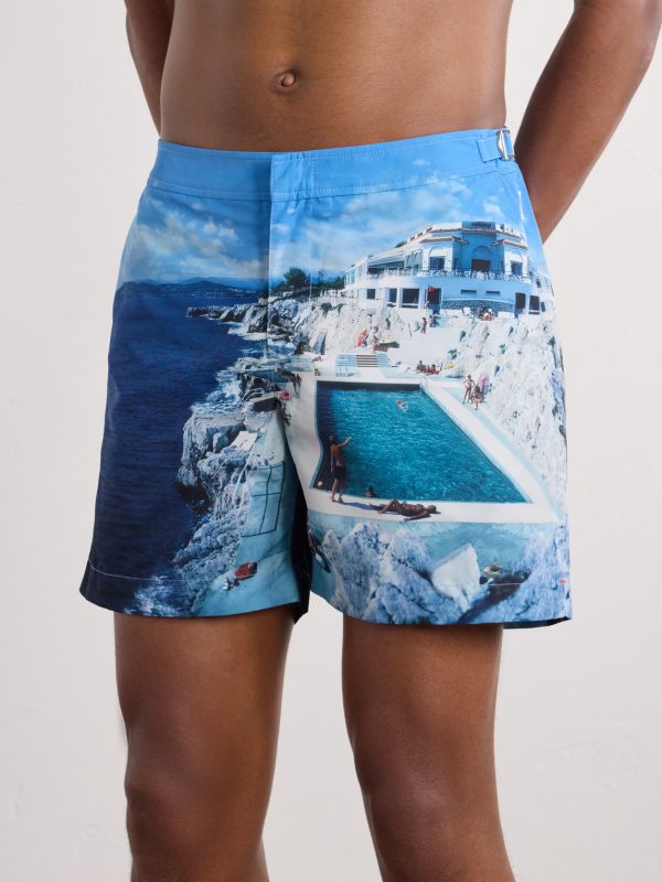 Bulldog Straight-Leg Mid-Length Printed Swim Shorts - OU Bulldog Straight-Leg Mid-Length Printed Swim Shorts - OU